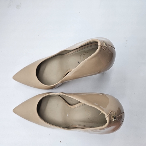 Sam Edelman Hazel Pointed Toe PumpWomen’s Size 10 – Beige Blush Patent Leather - Picture 10 of 11